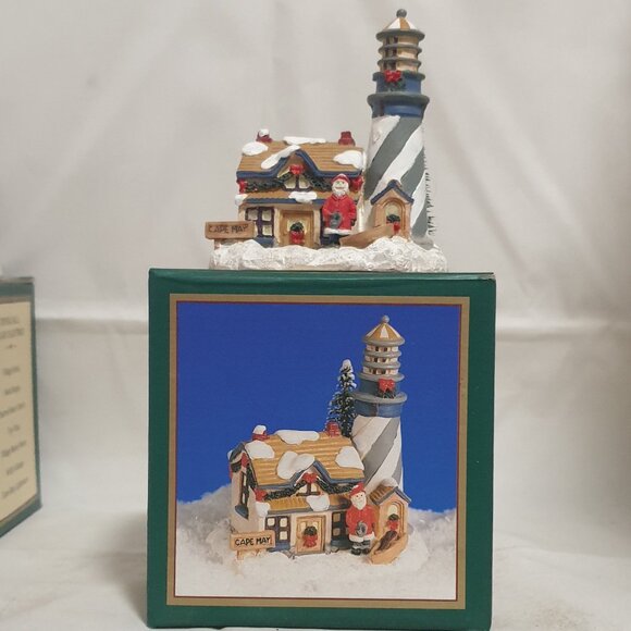 Crystal Falls Village Christmas Village Set 1994 In Original Boxes - Picture 2 of 7